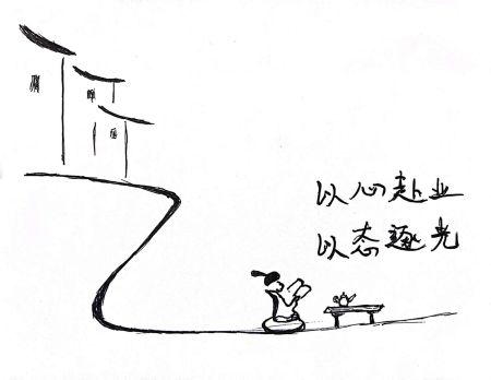 图2 两张照片自己画的